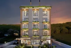 Perspectiva ilustrativa do empreendimento B7 Essence em Praia Brava, Florianópolis — em lançamento na planta