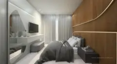 Perspectiva ilustrativa do empreendimento B7 Essence em Praia Brava, Florianópolis — em lançamento na planta