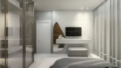 Perspectiva ilustrativa do empreendimento B7 Essence em Praia Brava, Florianópolis — em lançamento na planta