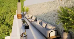 Perspectiva ilustrativa do empreendimento B7 Essence em Praia Brava, Florianópolis — em lançamento na planta