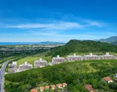 Perspectiva ilustrativa do empreendimento Bellomonte em Ingleses, Florianópolis — em lançamento na planta