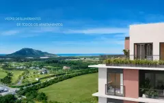 Perspectiva ilustrativa do empreendimento Bellomonte em Ingleses, Florianópolis — em lançamento na planta