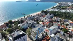 Vista da praia do empreendimento Canas Beach Spot em Canasvieiras, Florianópolis — em lançamento na planta