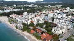 Vista da praia do empreendimento Canas Beach Spot em Canasvieiras, Florianópolis — em lançamento na planta