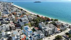 Vista da praia do empreendimento Canas Beach Spot em Canasvieiras, Florianópolis — em lançamento na planta