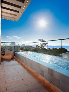 Vista da praia do empreendimento Canas Beach Spot em Canasvieiras, Florianópolis — em lançamento na planta