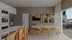 Espaço gourmet do empreendimento Du Centre em Ingleses, Florianópolis — em lançamento na planta