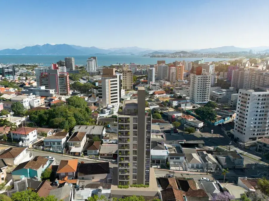 Vista do bairro Centro em Florianópolis para comprar imóvel na planta