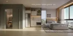 Studio do empreendimento Easy em Centro, Florianópolis — em lançamento na planta