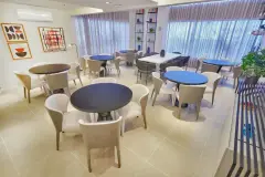 Sala de estar do empreendimento Apartamentos Duplex, Edifício Now em Estreito, Florianópolis — pronto para morar na planta