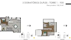 Planta baixa do empreendimento Apartamentos Duplex, Edifício Now em Estreito, Florianópolis — pronto para morar na planta