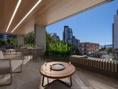Varanda do empreendimento exclusivo, Villa Vauban em Estreito, Florianópolis — em lançamento na planta