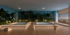 Spa e sauna do empreendimento exclusivo, Villa Vauban em Estreito, Florianópolis — em lançamento na planta