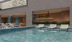 Perspectiva ilustrativa do empreendimento exclusivo, Villa Vauban em Estreito, Florianópolis — em lançamento na planta