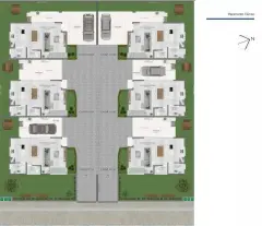 Planta baixa do empreendimento Sobrado em Condomínio, novo e financiável no Ribeirão da Ilha em Ribeirão da Ilha, Florianópolis — pronto para morar na planta