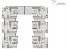Planta baixa do empreendimento Sobrado em Condomínio, novo e financiável no Ribeirão da Ilha em Ribeirão da Ilha, Florianópolis — pronto para morar na planta