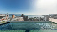 Área de rooftop do empreendimento 100m do mar, Jurerê Beach Spot em Jurerê, Florianópolis — em lançamento na planta