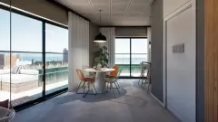 Área de rooftop do empreendimento 100m do mar, Jurerê Beach Spot em Jurerê, Florianópolis — em lançamento na planta