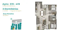 Perspectiva ilustrativa do empreendimento Luma Home em Ingleses, Florianópolis — em lançamento na planta