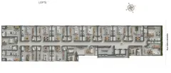 Planta baixa do empreendimento Luminae em Córrego Grande, Florianópolis — em lançamento na planta