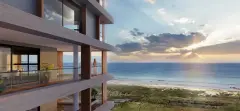 Perspectiva ilustrativa do empreendimento Makai Beachfront Novo Campeche em Campeche, Florianópolis — em lançamento na planta