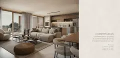 Perspectiva ilustrativa do empreendimento Makai Beachfront Novo Campeche em Campeche, Florianópolis — em lançamento na planta