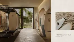 Perspectiva ilustrativa do empreendimento Makai Beachfront Novo Campeche em Campeche, Florianópolis — em lançamento na planta