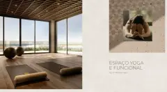 Perspectiva ilustrativa do empreendimento Makai Beachfront Novo Campeche em Campeche, Florianópolis — em lançamento na planta