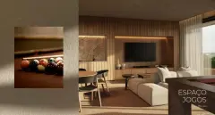 Perspectiva ilustrativa do empreendimento Makai Beachfront Novo Campeche em Campeche, Florianópolis — em lançamento na planta