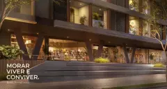 Perspectiva ilustrativa do empreendimento Makai Beachfront Novo Campeche em Campeche, Florianópolis — em lançamento na planta