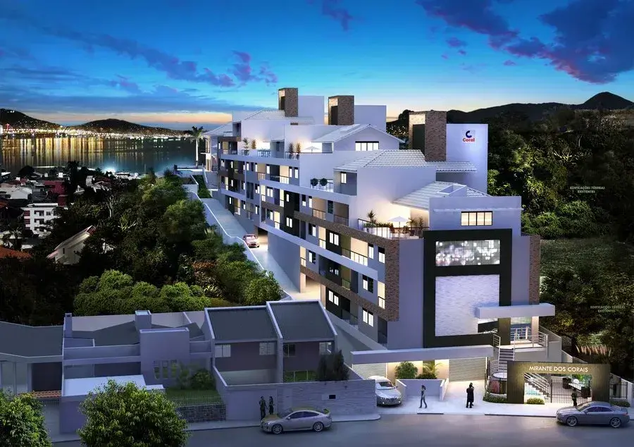 Vista do bairro Coqueiros em Florianópolis para comprar imóvel na planta