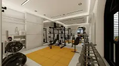 Academia do empreendimento Mirante dos Corais em Coqueiros, Florianópolis — em lançamento na planta