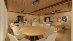 Espaço gourmet do empreendimento Mirante dos Corais em Coqueiros, Florianópolis — em lançamento na planta
