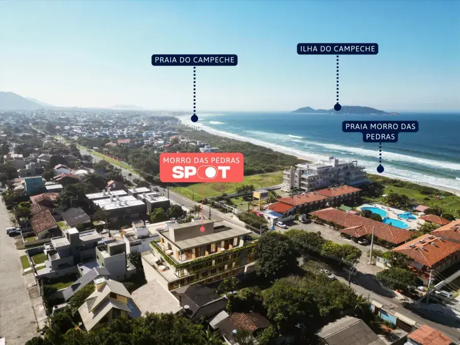 Vista do bairro Morro das Pedras em Florianópolis para comprar imóvel na planta