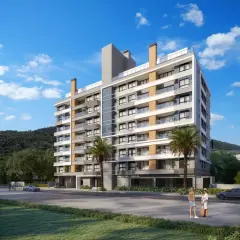 Fachada do empreendimento Oceanic Residence em Ingleses, Florianópolis — em lançamento na planta