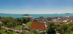Perspectiva ilustrativa do empreendimento Ondara Residence em Canajurê, Florianópolis — em lançamento na planta