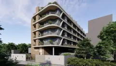 Perspectiva ilustrativa do empreendimento Ondara Residence em Canajurê, Florianópolis — em lançamento na planta