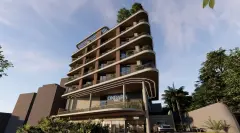 Perspectiva ilustrativa do empreendimento Ondara Residence em Canajurê, Florianópolis — em lançamento na planta