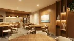 Perspectiva ilustrativa do empreendimento Ondara Residence em Canajurê, Florianópolis — em lançamento na planta