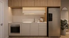 Perspectiva ilustrativa do empreendimento Ondara Residence em Canajurê, Florianópolis — em lançamento na planta