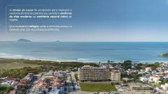 Perspectiva ilustrativa do empreendimento Ondas do Leste em Barra da Lagoa, Florianópolis — em lançamento na planta
