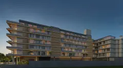 Perspectiva ilustrativa do empreendimento Ondas do Leste em Barra da Lagoa, Florianópolis — em lançamento na planta