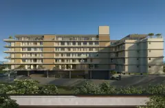 Perspectiva ilustrativa do empreendimento Ondas do Leste em Barra da Lagoa, Florianópolis — em lançamento na planta