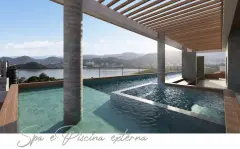 Perspectiva ilustrativa do empreendimento Opus em Agronômica, Florianópolis — em lançamento na planta