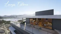 Perspectiva ilustrativa do empreendimento Opus em Agronômica, Florianópolis — em lançamento na planta