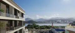 Perspectiva ilustrativa do empreendimento Opus em Agronômica, Florianópolis — em lançamento na planta