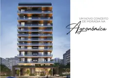 Perspectiva ilustrativa do empreendimento Opus em Agronômica, Florianópolis — em lançamento na planta