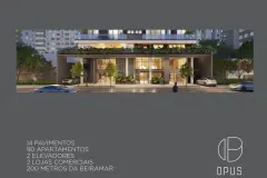 Perspectiva ilustrativa do empreendimento Opus em Agronômica, Florianópolis — em lançamento na planta