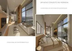 Perspectiva ilustrativa do empreendimento Opus em Agronômica, Florianópolis — em lançamento na planta