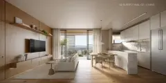 Perspectiva ilustrativa do empreendimento Opus em Agronômica, Florianópolis — em lançamento na planta
